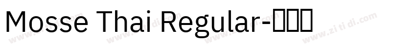 Mosse Thai Regular字体转换